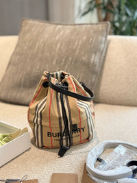 Phoebe Icon Stripe Drawstring Pouch
