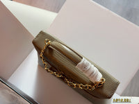 26A Embossed Top Handle Vanity Bag