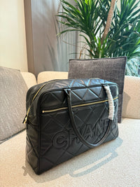 Stitched Maxi Logo Bowling Bag