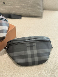 E-canvas Check Bum Bag