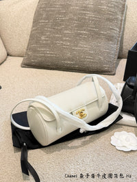 26P Preppy Coco Cylinder Bowling Bag