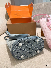 Monogram Denim Tote