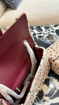 Dalmatian Print Pony Flap bag