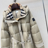 Long Hooded Down Coat