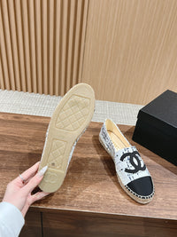 Tweed Leather Espadrilles