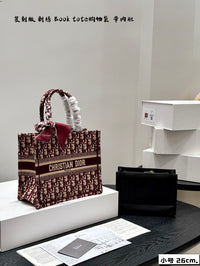 Book Tote Oblique Embroidery