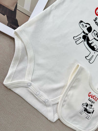 Puppy Bodysuit & Bib Set