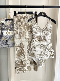 Toile de Jouy 2-Piece Swimsuit