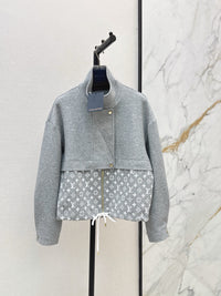 26S Monogram Accent Zip-Up Jacket