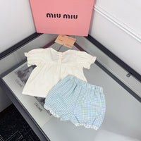 Baby Gingham Bloomer Set