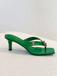 Camellia Thong Mules