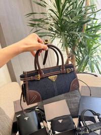 Bonnie Small Denim Leather Bag