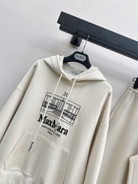 Andrea Logo Embroidered Drawstring Hoodie Set