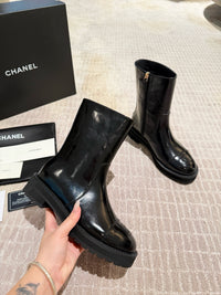 Calfskin Cap Toe Short Boots