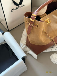 Suede Shopping Bag