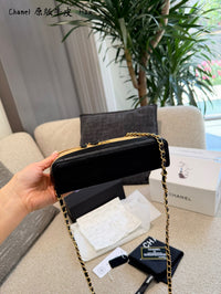 Suede Calfskin Vanity Bag