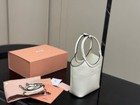 Ivy Leather Top Handle Bag
