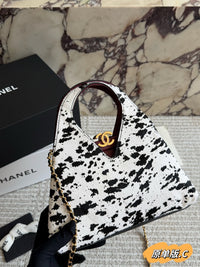 Pony Hair Printed Chic Lady Shopping Tote