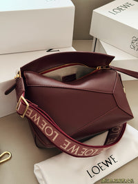 Puzzle Edge Top-Handle Bag