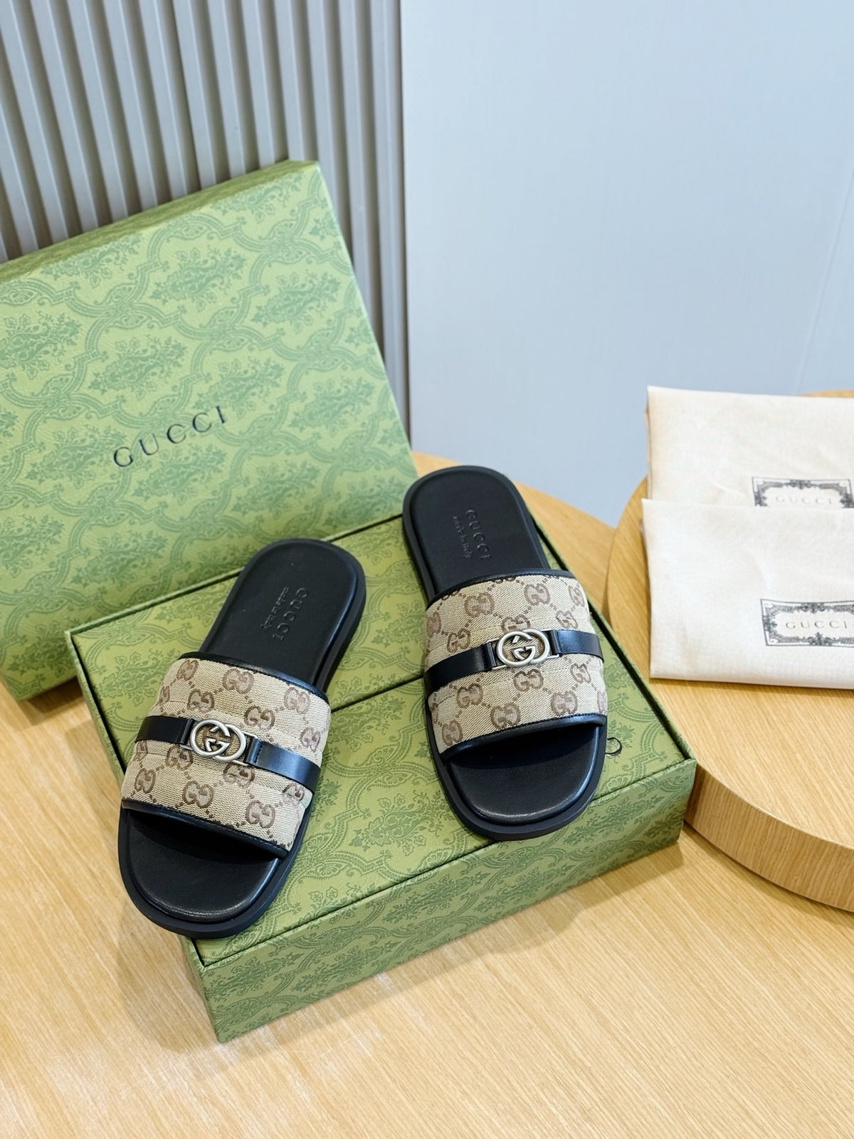 Monogram Slide Sandals