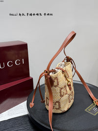 Raffia Bucket Bag