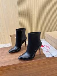 Kate Max Leather Ankle Boots