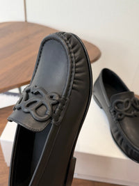 Double L Leather Loafers