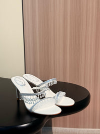 Caovilla Chandelier Heeled Mules