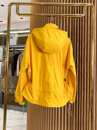 Drawstring Cropped Trench Jacket