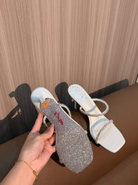 Caovilla Rhinestone Chandeliers Mules