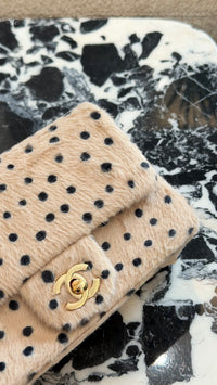 Dalmatian Print Pony Flap bag