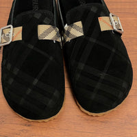 Check Suede Urchin Clogs