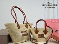 Woven Straw Tote Bag