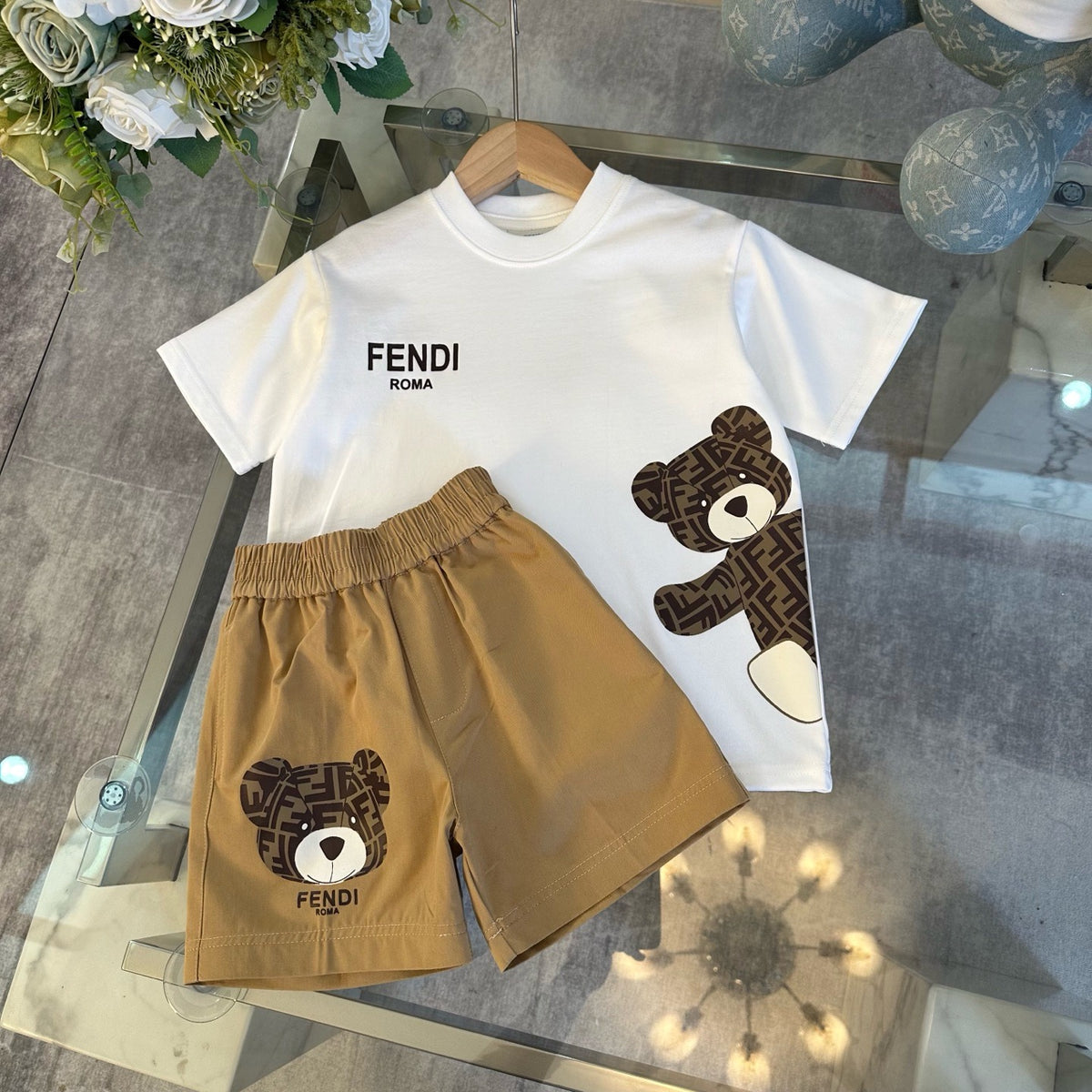 Teddy Bear T-Shirt & Shorts Set