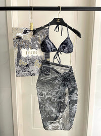 Oblique 3-Piece Bikini Set