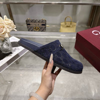 26S Horsebit Suede Mules