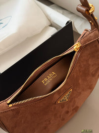 Arqué Suede Shoulder Bag