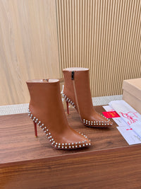 Kate Max Leather Ankle Boots