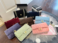 Velvet Flap Bag