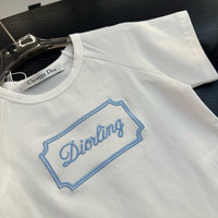 Kids Diorling Tee & Oblique Wide-Leg Trouser Set
