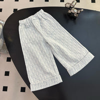 Kids Diorling Tee & Oblique Wide-Leg Trouser Set