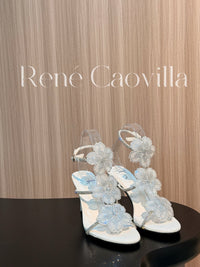 Caovilla Satin Floral Cleo Sandals