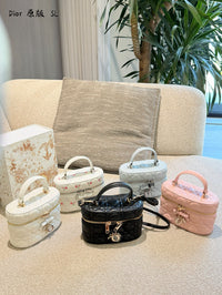 Mini Cannage Vanity Bag Lambskin