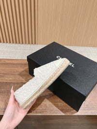 Tweed Leather Espadrilles