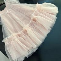 Roma Embroidered Layered Tulle Dress