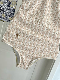 Oblique One-Piece Swimsuit