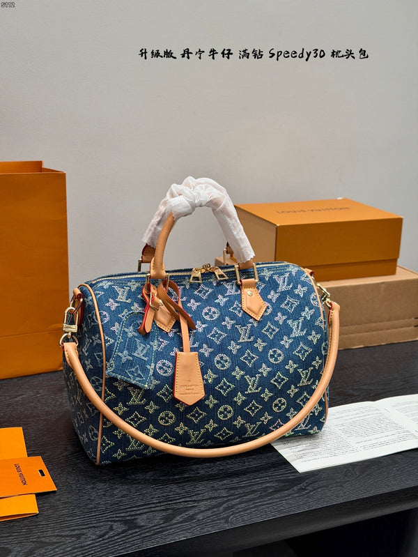 Speedy 30 Bandoulière Denim