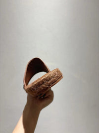 Nappa Leather Espadrille Sliders