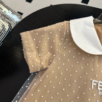 Roma Embroidered Peter Pan Collar Dress