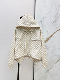 26S Damier Hooded Parka